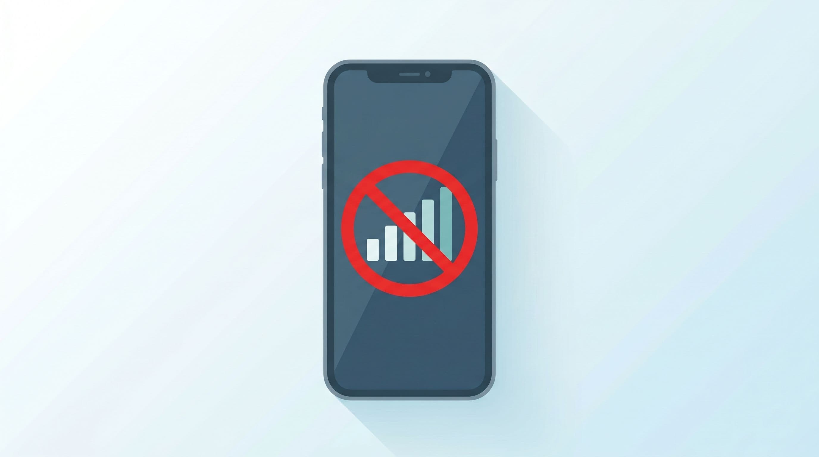 Phone showing an IMEI blacklist or no service status