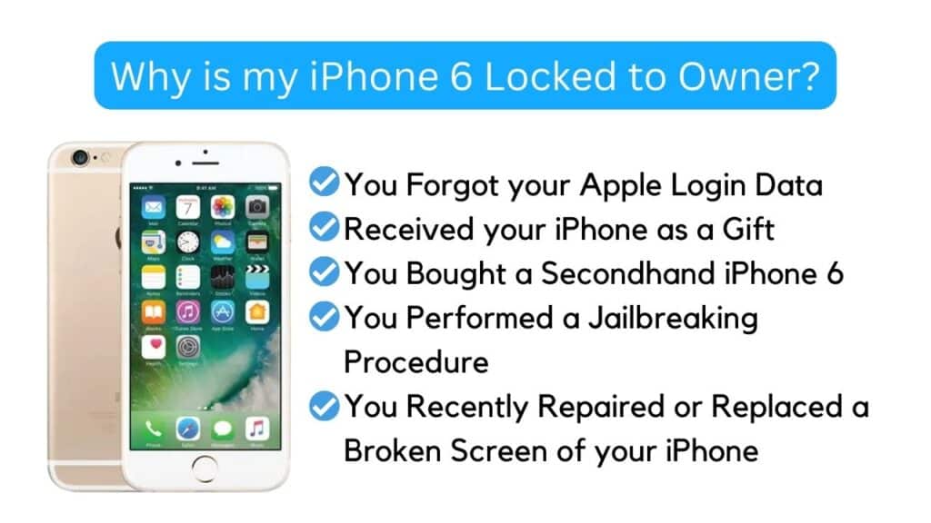 Reasons Why my iPhone 6 is Locked To Owner