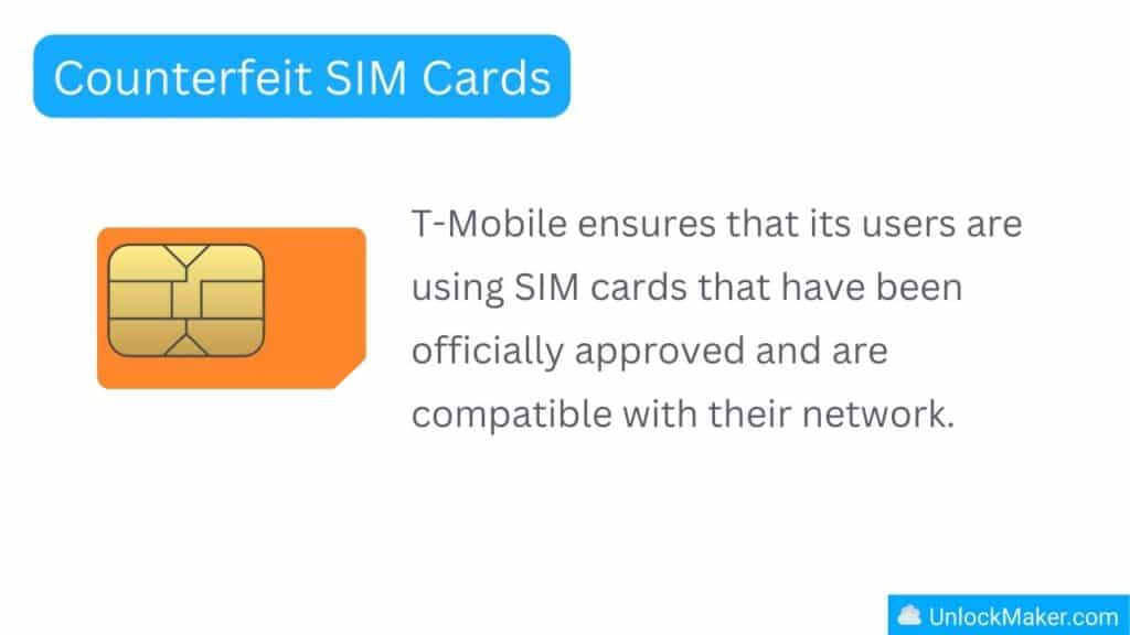 Counterfeit SIM Cards