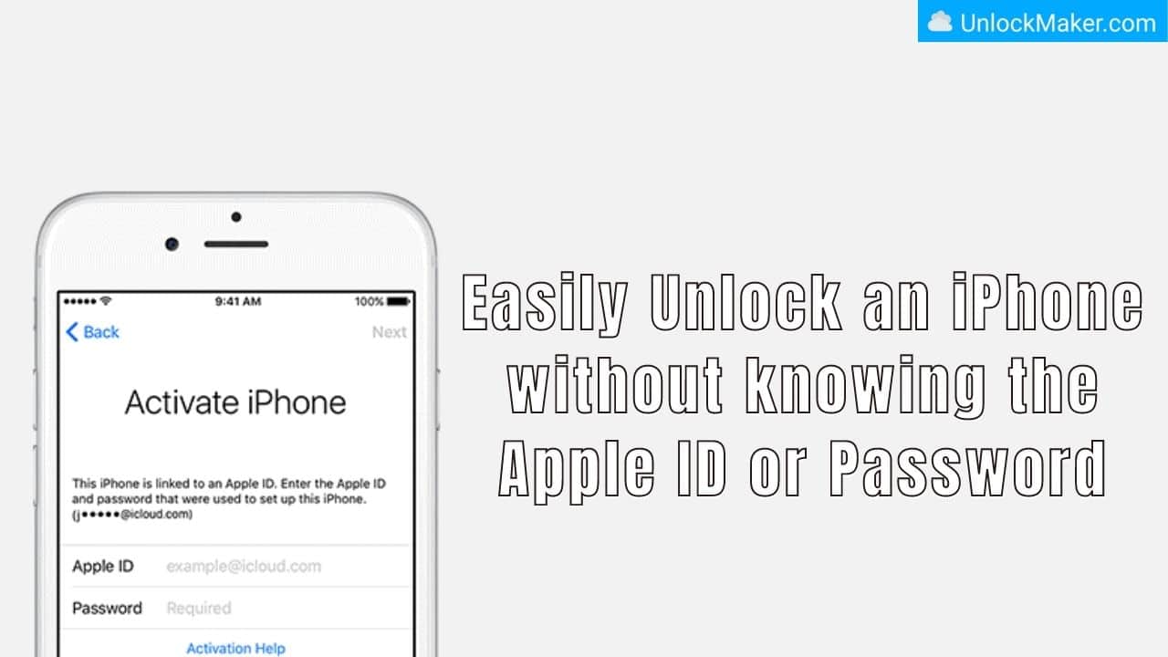 Easily Unlock an iPhone without knowing the Apple ID or Password
