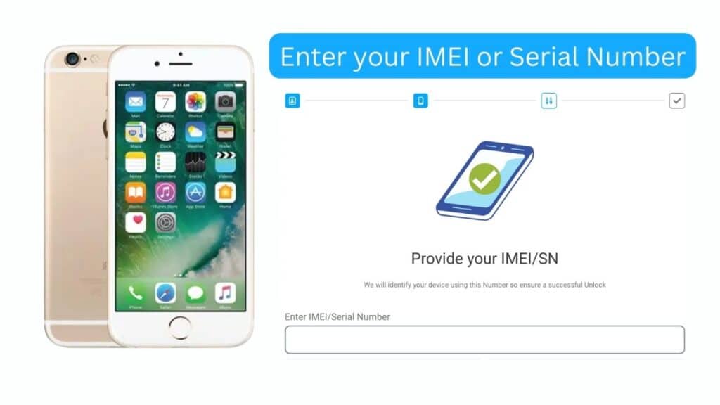 Enter your iPhone 6 IMEI