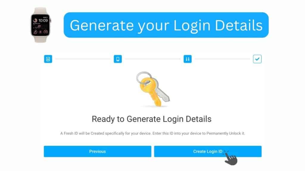 Generate Login Details for your Apple Watch