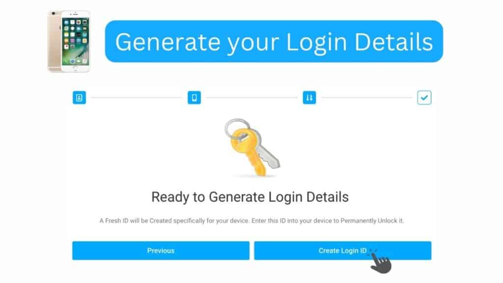 Generate Login Details for your iPhone 6