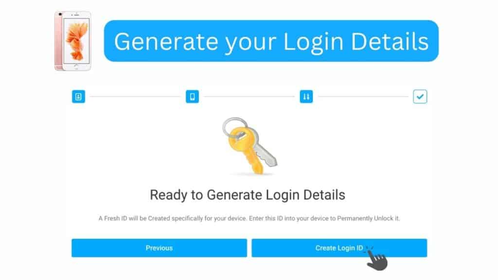 Generate Login Details for your iPhone 6S