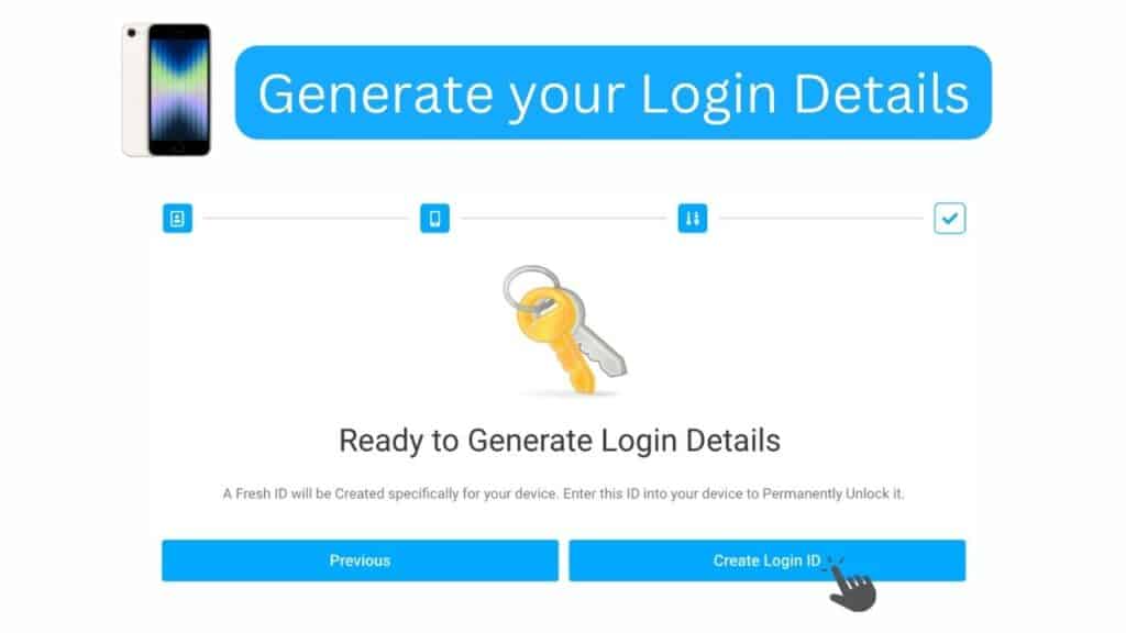 Generate Login Details for your iPhone SE