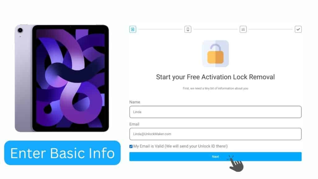 Open the iPad Activation Lock Removal