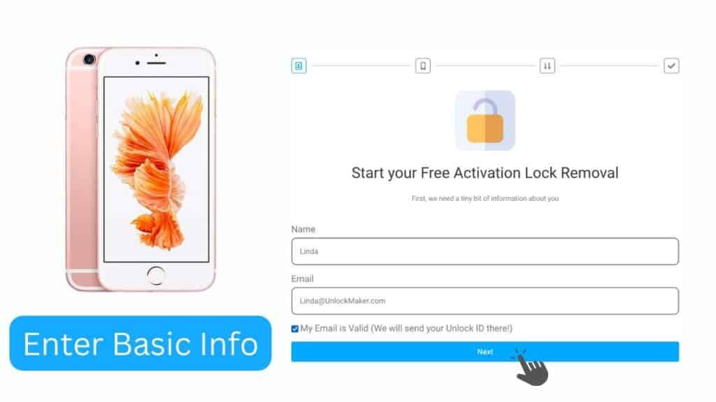 Open the iPhone 6S Activation Lock Removal