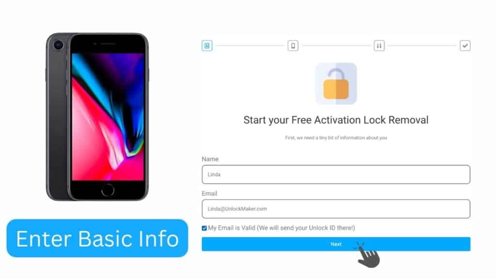 Open the iPhone 8 Activation Lock Removal