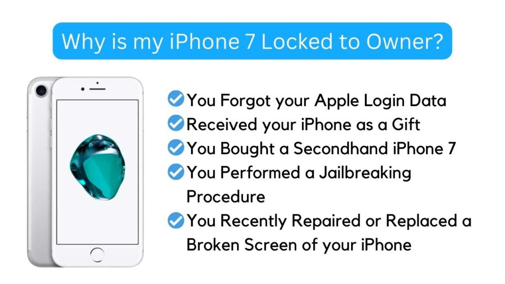 Reasons Why my iPhone 7 is Locked To Owner