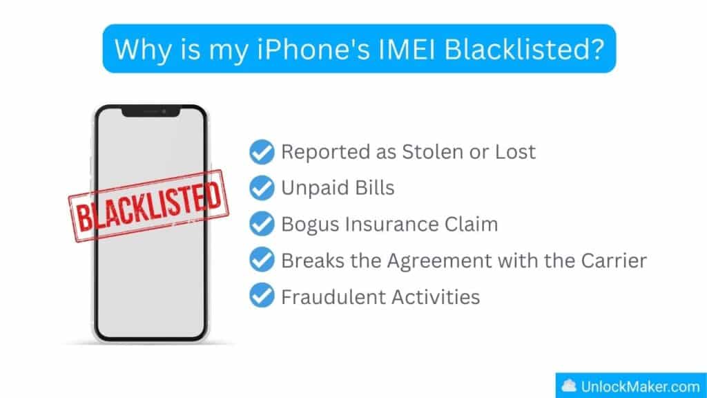 Reasons Why your iPhone is Blacklisted