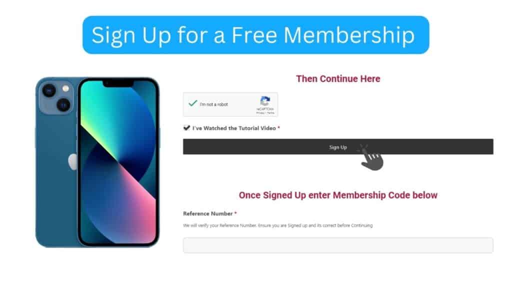 Sign Up for a Free Membership