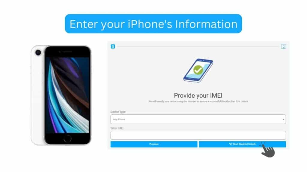 Enter your iPhone's Info