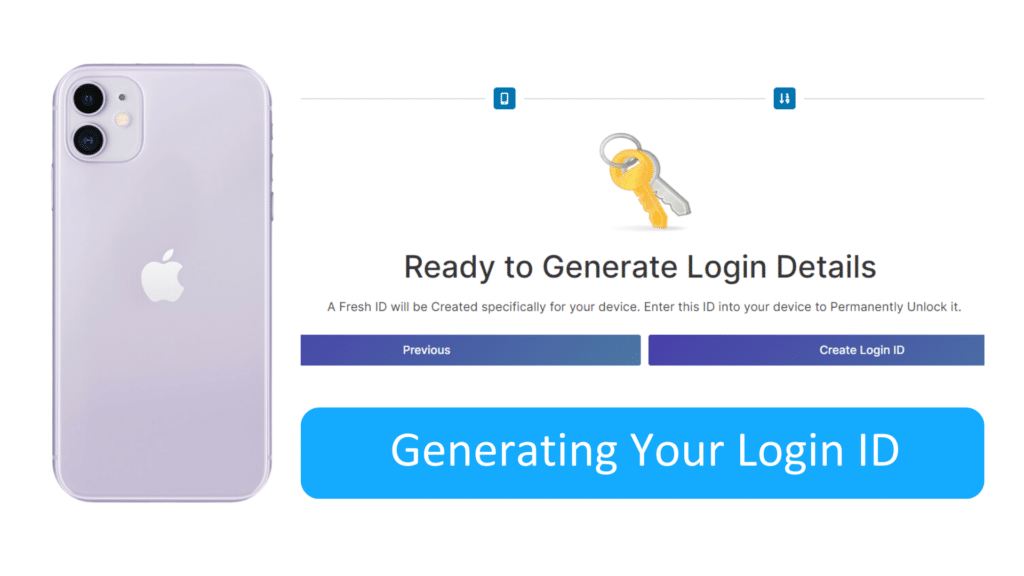 Step 5 Generating Your Login ID