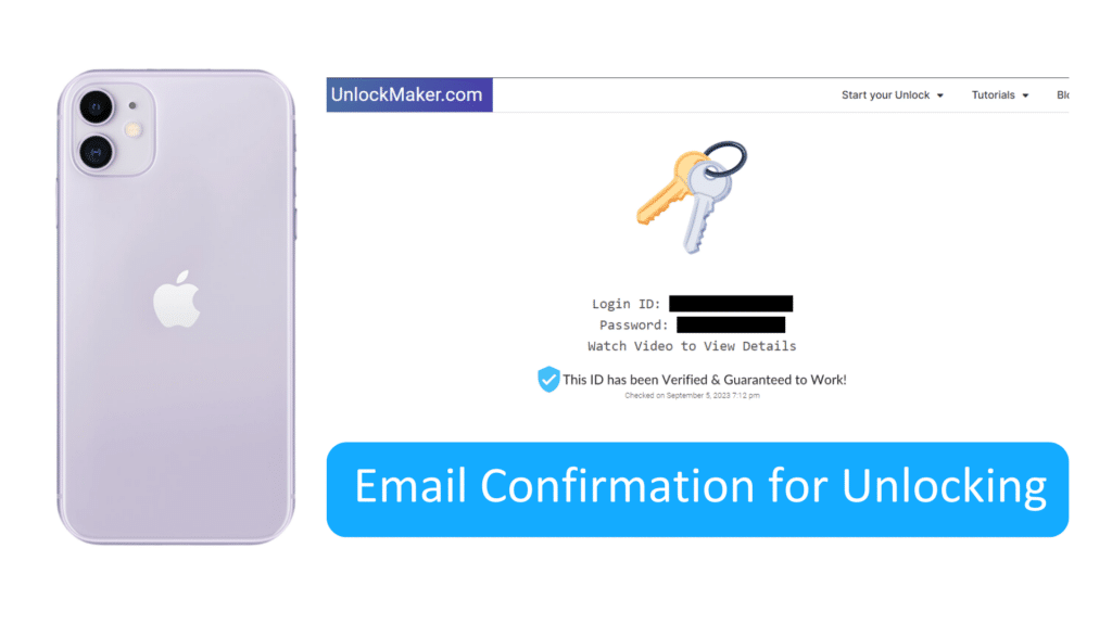 Step 6 Email Confirmation for Unlocking